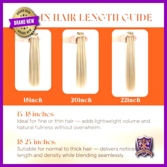 18 Inch Clip In Human Hair Extensions 120g Heat Friendly Remy Hair main image 4